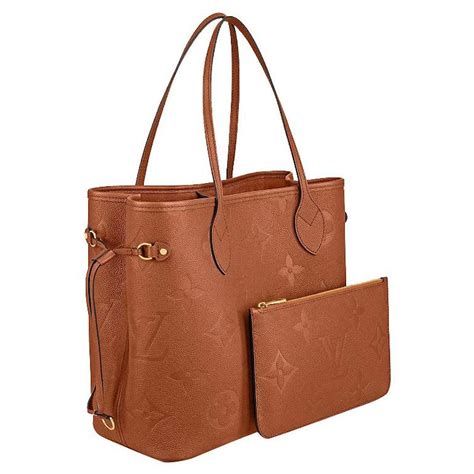 lv empreinte neverfull|louis vuitton cognac neverfull.